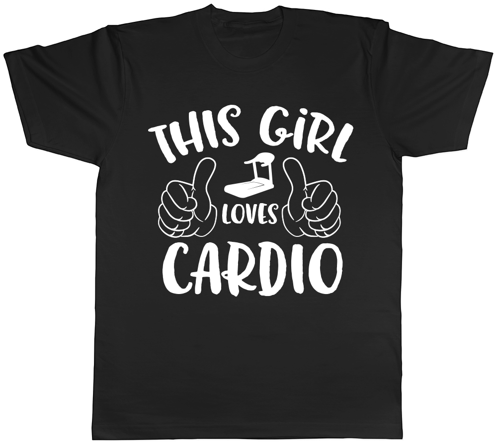 This Girl Loves Cardio Mens Womens Ladies Unisex TShirt eBay